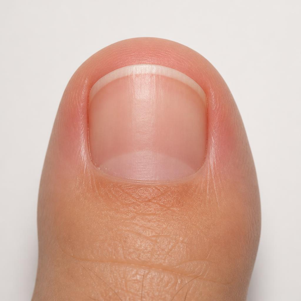 Même orteil avec effet avant après Mycocept sur l'ongle